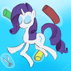 Size: 3000x3000 | Tagged: safe, artist:salvador-dl, rarity, pony, unicorn, female, high res, horn, mare, white coat