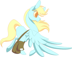 Size: 663x525 | Tagged: safe, artist:spiderish, derpy hooves, pegasus, pony, female, mailbag, mare