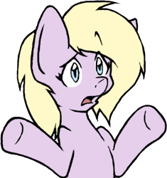 Size: 366x390 | Tagged: safe, artist:toybox, derpy hooves, pegasus, pony, female, mare, outline, shrug, shrugpony, simple background, solo, transparent background