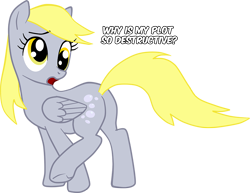 Size: 961x742 | Tagged: safe, artist:countcarbon, derpy hooves, pegasus, pony, female, iron plot, mare, plot, solo