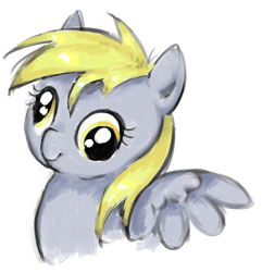 Size: 524x543 | Tagged: safe, artist:emizu, derpy hooves, pegasus, pony, female, mare, solo