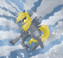 Size: 670x620 | Tagged: safe, artist:divinisity, derpy hooves, pegasus, pony, female, mare, solo