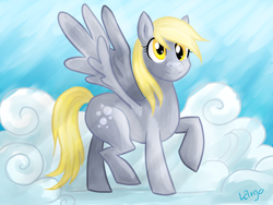 Size: 3200x2400 | Tagged: safe, artist:lady-largo, derpy hooves, pegasus, pony, female, high res, mare, solo