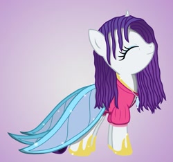 Size: 1851x1733 | Tagged: safe, artist:bcrich40, rarity, pony, unicorn, clothes, dress, solo, wet, wet mane, wet mane rarity