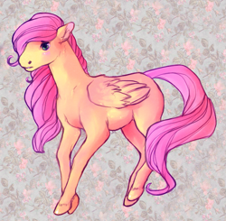 Size: 829x811 | Tagged: safe, artist:jailberd, fluttershy, pegasus, pony, blank flank, female, filly, filly fluttershy, solo, younger