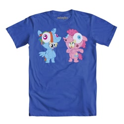 Size: 1000x1000 | Tagged: safe, artist:pixelkitties, derpibooru import, derpy hooves, fluttershy, pinkie pie, rainbow dash, earth pony, pony, clothes, cosplay, costume, official, shirt, t-shirt, welovefine