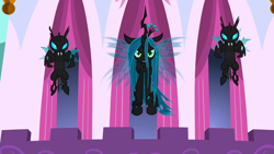 Size: 1280x720 | Tagged: safe, screencap, queen chrysalis, changeling, changeling queen, a canterlot wedding, female