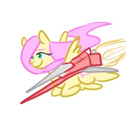 Size: 450x450 | Tagged: safe, artist:mt, fluttershy, pegasus, pony, female, jousting, lance, mare