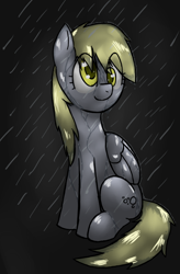 Size: 560x856 | Tagged: safe, artist:arkypony, derpy hooves, pegasus, pony, female, mare, rain, wet mane