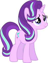 Size: 1610x2119 | Tagged: safe, artist:kimberlythehedgie, starlight glimmer, pony, unicorn, spoiler:s06, cute, female, glimmerbetes, looking up, mare, simple background, smiling, solo, transparent background, vector