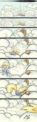 Size: 800x2646 | Tagged: safe, artist:skygracer, derpy hooves, pegasus, pony, cloud, cloudy, comic, female, gate, heaven, implied death, mare, muffin