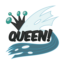 Size: 2896x2896 | Tagged: safe, artist:e-49, queen chrysalis, changeling, changeling queen, simple background, sticker, transparent background, vector