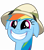 Size: 2912x3279 | Tagged: safe, artist:keronianniroro, derpibooru import, rainbow dash, pegasus, pony, stranger than fan fiction, cute, dashabetes, female, floppy ears, hat, mare, pith helmet, rainbow dash is best pony, rainbow sass, reaction image, safari dash, simple background, solo, transparent background, vector, warrior dash