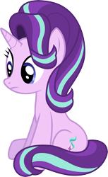 Size: 3535x5770 | Tagged: safe, artist:illumnious, starlight glimmer, pony, unicorn, the crystalling, absurd resolution, adobe illustrator, simple background, sitting, solo, transparent background, vector