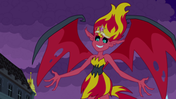 Size: 1920x1080 | Tagged: safe, screencap, sunset satan, sunset shimmer, equestria girls, smiling, solo, when she smiles