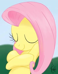 Size: 2541x3261 | Tagged: safe, artist:bronyfang, fluttershy, pegasus, pony, female, high res, mare, solo