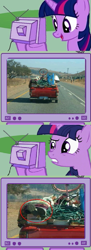 Size: 365x1000 | Tagged: safe, derpibooru import, twilight sparkle, pony, car, exploitable meme, meme, obligatory pony, tv meme