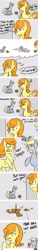 Size: 813x5302 | Tagged: safe, artist:coin-trip39, carrot top, derpy hooves, golden harvest, pegasus, pony, cardboard cutout, comic, female, mare, muffin