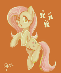 Size: 1280x1528 | Tagged: safe, artist:fartha, fluttershy, pegasus, pony, female, mare, pink mane, smiling, yellow coat