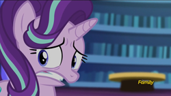 Size: 1920x1080 | Tagged: safe, screencap, starlight glimmer, pony, unicorn, the crystalling, discovery family logo, ptsd, scared