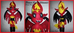 Size: 2246x1004 | Tagged: safe, artist:lucaspratt, sunset satan, sunset shimmer, demon, equestria girls, irl, photo, plushie