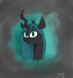 Size: 3000x3200 | Tagged: safe, artist:passigcamel, queen chrysalis, changeling, changeling queen, cute, cutealis, female, solo