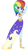 Size: 600x1056 | Tagged: safe, artist:imtailsthefoxfan, derpibooru import, rainbow dash, equestria girls, make new friends but keep discord, alternate hairstyle, beautiful, clothes, dress, female, gala dress, rainbow dash always dresses in style, simple background, solo, white background