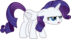 Size: 2964x1652 | Tagged: safe, artist:thenuzzlet3000, rarity, alicorn, pony, unicorn, raricorn, simple background, transparent background, vector