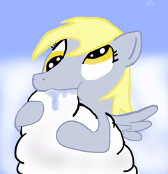 Size: 1400x1450 | Tagged: safe, artist:wonder-waffle, derpy hooves, pegasus, pony, cloud, cloudy, female, mare