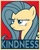 Size: 2118x2645 | Tagged: safe, fluttershy, pegasus, pony, element of kindness, high res, hope poster, kindness, poster, propaganda, shepard fairey