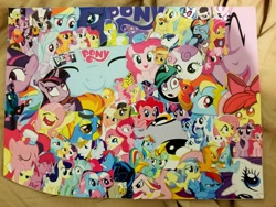 Size: 4032x3024 | Tagged: safe, derpibooru import, apple bloom, applejack, derpy hooves, fluttershy, pinkie pie, rainbow dash, rarity, scootaloo, sweetie belle, twilight sparkle, twilight sparkle (alicorn), alicorn, pony, absurd resolution, collage, cutie mark crusaders, irl, mane six, photo