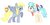 Size: 1800x900 | Tagged: safe, derpibooru import, applejack, coco pommel, derpy hooves, rainbow dash, rarity, earth pony, pegasus, pony, unicorn, rainbow falls, female, mare