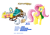 Size: 2205x1535 | Tagged: safe, artist:blue-paint-sea, fluttershy, pegasus, pony, kart stats, mario kart, parody, ponykart