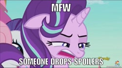 Size: 1000x564 | Tagged: safe, screencap, starlight glimmer, pony, unicorn, the crystalling, image macro, meme, solo