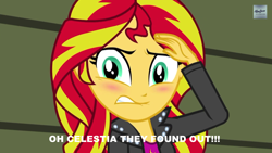 Size: 1920x1080 | Tagged: safe, sunset shimmer, equestria girls, rainbow rocks, image macro, meme, text