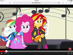 Size: 1024x768 | Tagged: safe, derpibooru import, screencap, pinkie pie, rainbow dash, sunset shimmer, equestria girls, rainbow rocks, :3