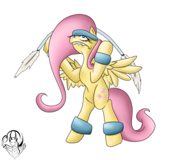 Size: 900x835 | Tagged: dead source, safe, artist:zephrysdaemon, fluttershy, pegasus, pony, exercise, solo