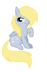 Size: 402x608 | Tagged: safe, artist:nightbluemoon, derpy hooves, pegasus, pony, female, mare, solo