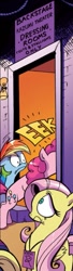 Size: 311x1136 | Tagged: safe, artist:andypriceart, derpibooru import, idw, fluttershy, pinkie pie, rainbow dash, earth pony, pegasus, pony, spoiler:comic, spoiler:comicm03, andy you magnificent bastard, hilarious, meme origin, we don't normally wear clothes