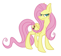 Size: 935x865 | Tagged: safe, artist:zuzzzz, fluttershy, pegasus, pony, .mov, fluttershed, pony.mov, shed.mov