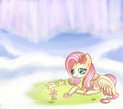 Size: 1300x1150 | Tagged: safe, artist:solar-slash, fluttershy, pegasus, pony, female, mare, pink mane, solo, yellow coat