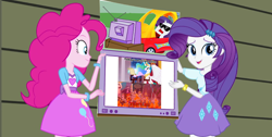 Size: 1366x686 | Tagged: safe, edit, edited screencap, screencap, pinkie pie, princess celestia, rainbow dash, rarity, sunset shimmer, twilight sparkle, equestria girls, rainbow rocks, accepted meme that never ends, celestia's proclamation, comic, exploitable meme, faic, hapless twilight, meme, obligatory pony, rainboom's advertisement, sunset is disgusted, text, the meme that never ends, tv meme, twilight snapple