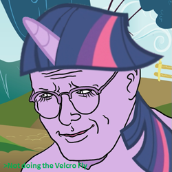 Size: 571x571 | Tagged: safe, derpibooru import, twilight sparkle, costanza face, george costanza, glasses, greentext, text