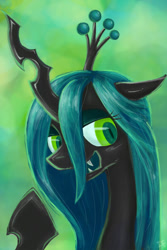 Size: 800x1200 | Tagged: safe, artist:ifthemainecoon, queen chrysalis, changeling, changeling queen, female, solo