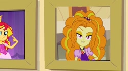 Size: 900x502 | Tagged: safe, adagio dazzle, sunset shimmer, equestria girls, rainbow rocks, exploitable meme, female, gem, meme, prom queen meme, siren gem