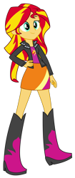 Size: 4000x9559 | Tagged: safe, artist:masem, sunset shimmer, equestria girls, rainbow rocks, .svg available, absurd resolution, simple background, solo, transparent background, vector