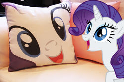 Size: 570x380 | Tagged: safe, rarity, custom, cute, irl, photo, pillow