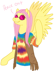 Size: 600x756 | Tagged: safe, artist:cartoonlion, fluttershy, pegasus, pony, clothes, hippie, hippieshy