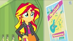 Size: 1136x640 | Tagged: safe, screencap, sunset shimmer, equestria girls, rainbow rocks, solo