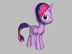 Size: 2000x1500 | Tagged: safe, sunset shimmer, twilight sparkle, twilight sparkle (alicorn), alicorn, pony, alternate hairstyle, ponylumen